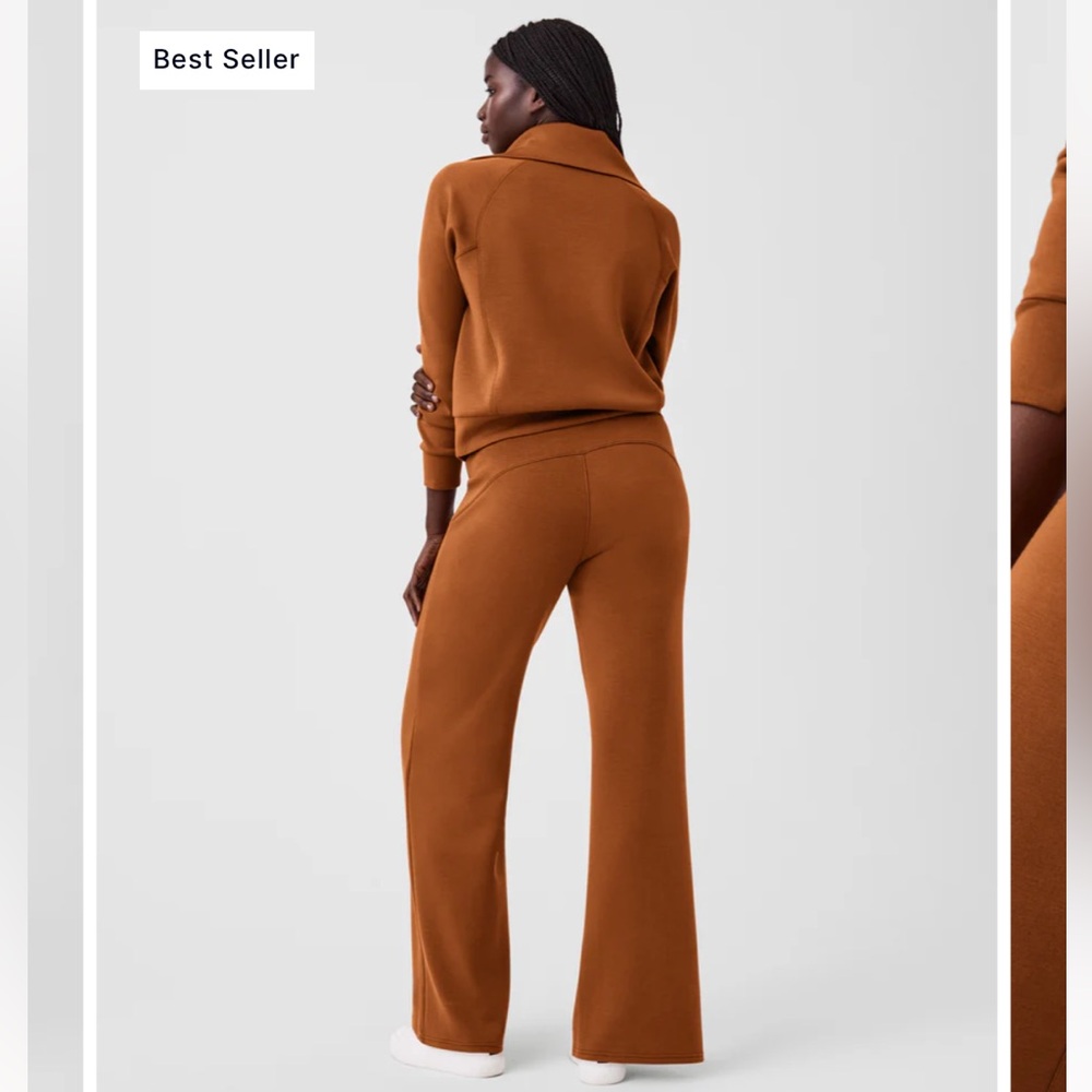 NWT Size XS Petite Air Essentials Wide Leg Pants in Butterscotch